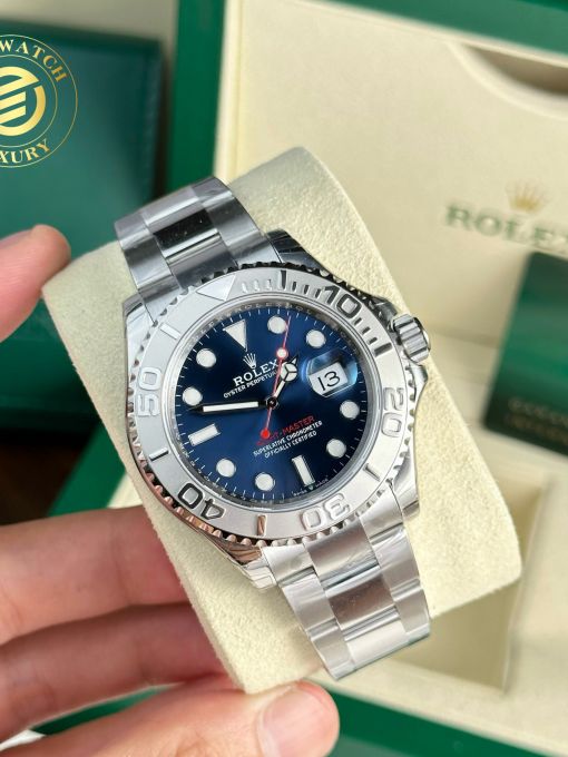 Đồng Hồ: Rolex Yacht Master 40mm mặt số xanh Rep 1:1