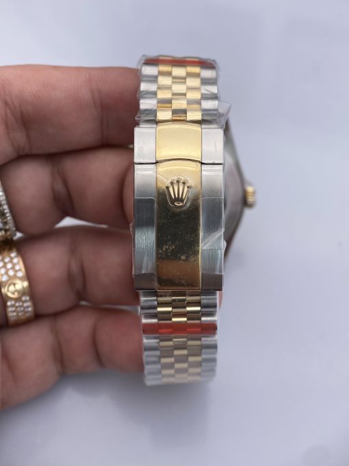 Đồng Hồ Rolex Datejust Domi Gold  41mm NOOB Bọc Vàng Thật  Replica 1:1 Caliber 3235 Thụy Sĩ 