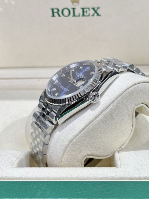 Đồng Hồ: ROLEX DATEJUST 41mm 126334 Blue Dial Cọc Số La Mã Like Auth 1:1 