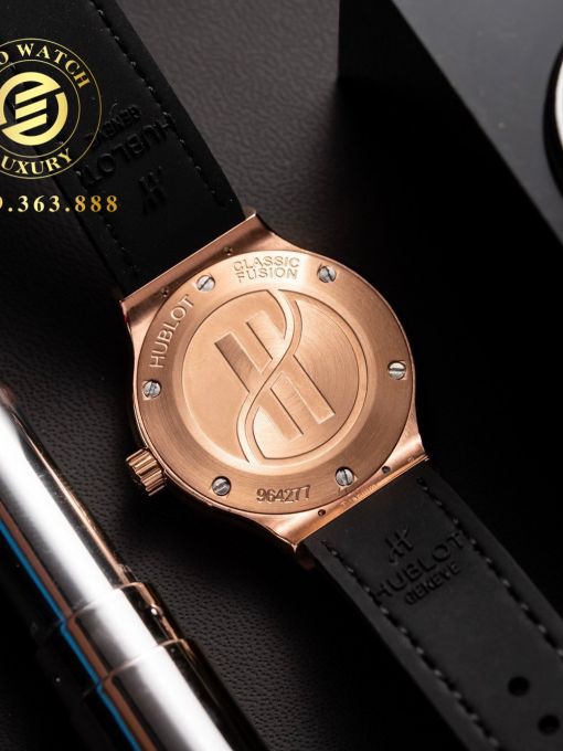 Đồng Hồ: Hublot Classic Fusion 33mm King Gold Mặt Gray Chải Tia