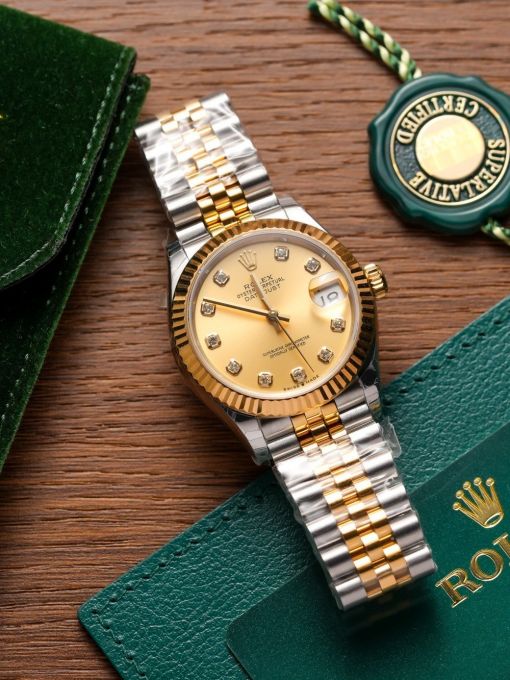 Đồng Hồ: Rolex Datejust 31mm 278273 bọc vàng 1:1 