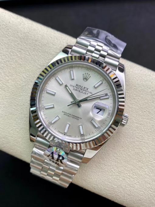 Đồng Hồ Rolex Datejust 126334 41mm Vỏ Trắng Trắng Cọc Dạ Quang Rep 1:1