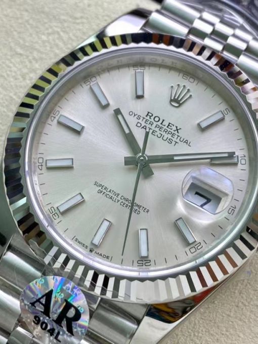 Đồng Hồ Rolex Datejust 126334 41mm Vỏ Trắng Trắng Cọc Dạ Quang Rep 1:1