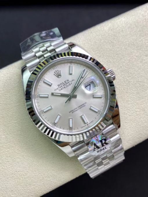 Đồng Hồ Rolex Datejust 126334 41mm Vỏ Trắng Trắng Cọc Dạ Quang Rep 1:1