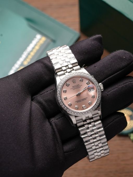 Đồng Hồ: Rolex Datejust 31mm 278274 Mặt Số Hồng Viền Đá