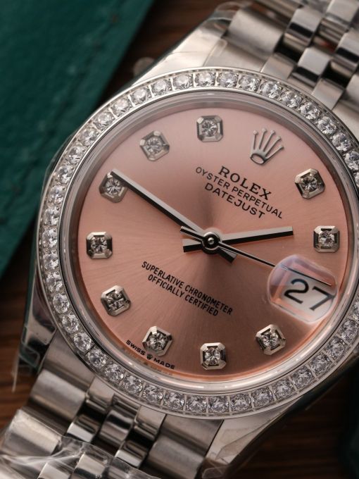 Đồng Hồ: Rolex Datejust 31mm 278274 Mặt Số Hồng Viền Đá