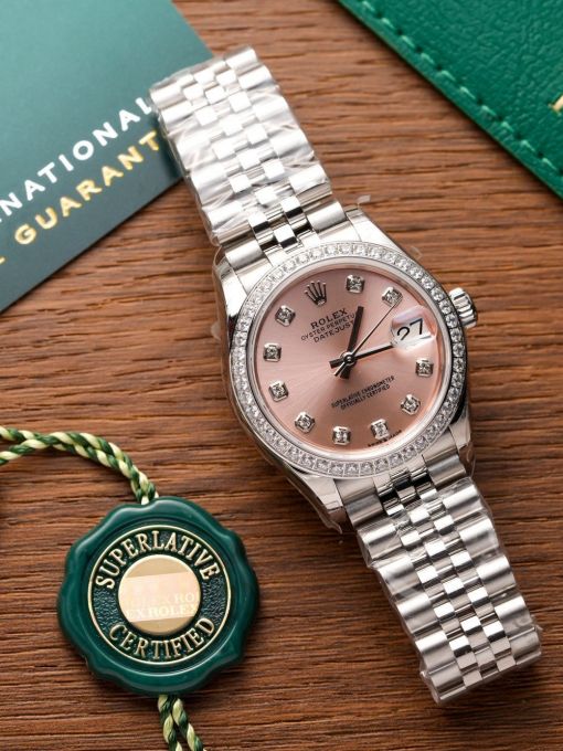 Đồng Hồ: Rolex Datejust 31mm 278274 Mặt Số Hồng Viền Đá