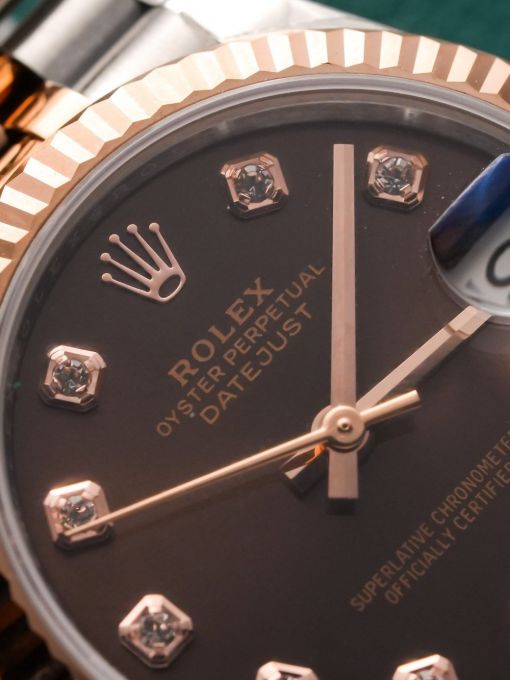 Đồng Hồ: Rolex Datejust 31mm 278271 Bọc Vàng Hồng Mặt Chocolate