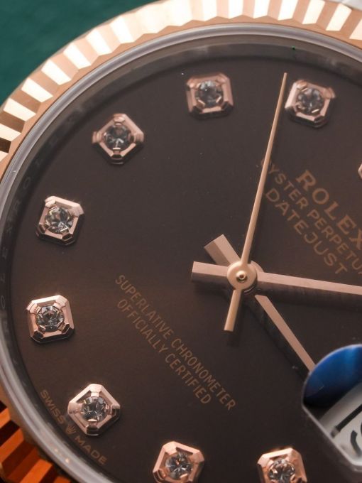 Đồng Hồ: Rolex Datejust 31mm 278271 Bọc Vàng Hồng Mặt Chocolate