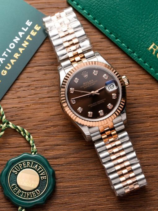 Đồng Hồ: Rolex Datejust 31mm 278271 Bọc Vàng Hồng Mặt Chocolate