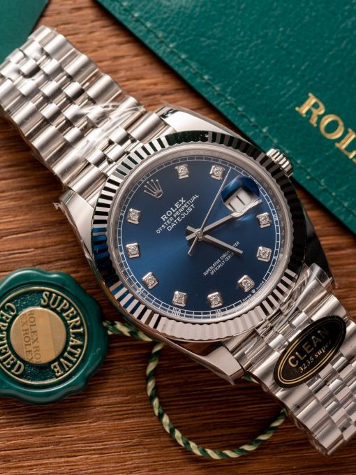 Đồng Hồ: Rolex Datejust 126334 41mm Mặt Số Xanh Blue