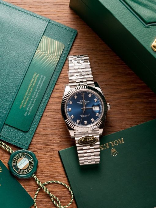 Đồng Hồ: Rolex Datejust 126334 41mm Mặt Số Xanh Blue