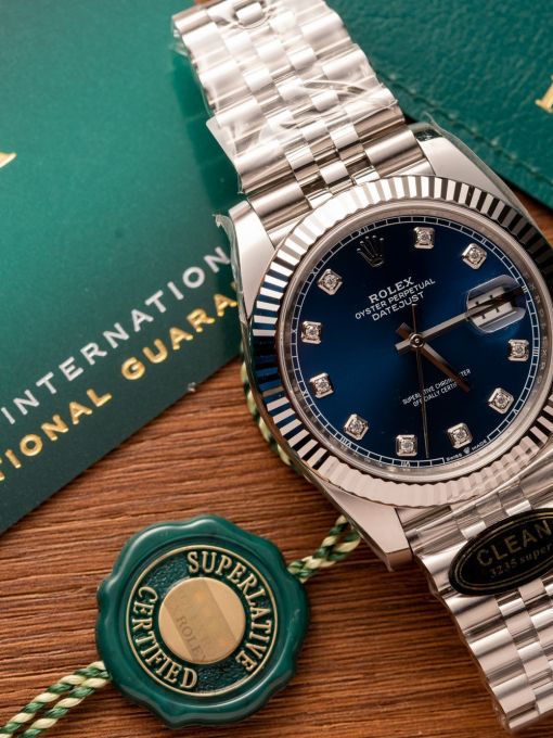 Đồng Hồ: Rolex Datejust 126334 41mm Mặt Số Xanh Blue