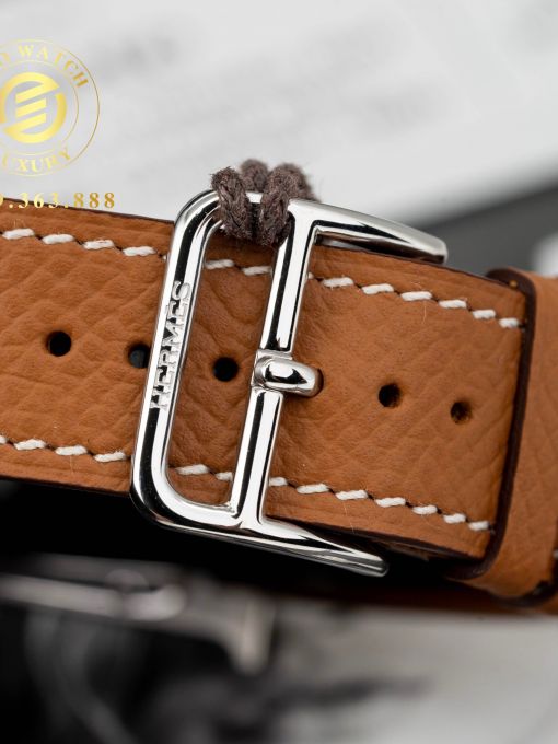 Đồng Hồ: Hermès HeuerH Petite 26MM Viền Trơn Mặt Trắng Rep 1:1