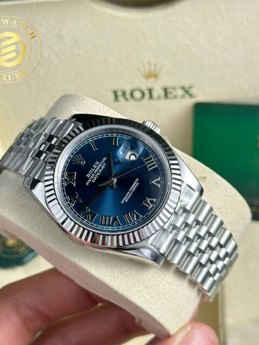 Đồng Hồ: Rolex Datejust 126334 41mm cọc số la mã Rep 1:1 Loại máy: Máy cơ tự động