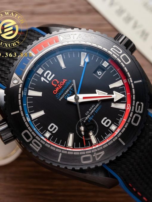 Đồng Hồ: Omega Seamaster GMT Ceramic Đen Bản rep 1:1