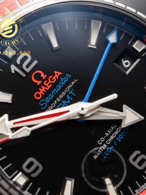 Đồng Hồ: Omega Seamaster GMT Ceramic Đen Bản rep 1:1