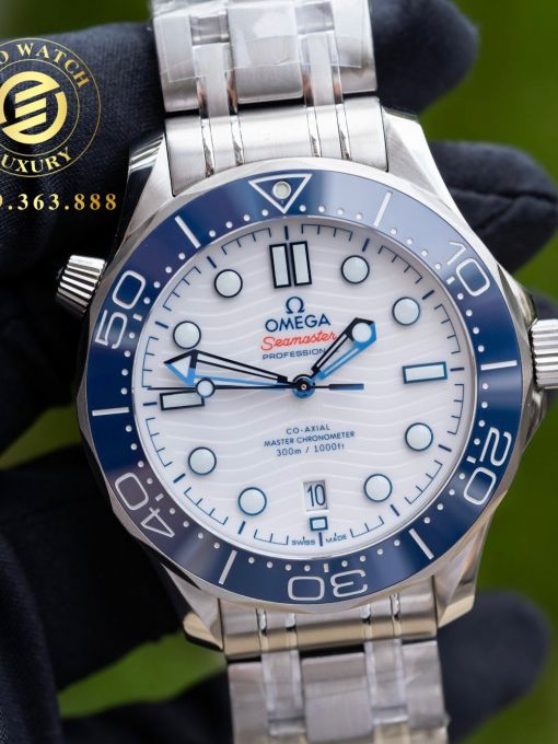 Đồng Hồ: Omega Seamaster Diver 300M 210.30.42.20.03.001 White Blue Rep 1:1 nhà máy VS