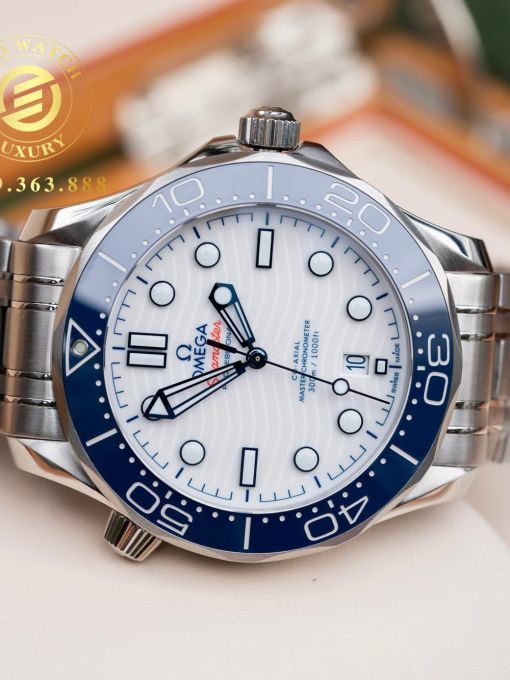 Đồng Hồ: Omega Seamaster Diver 300M 210.30.42.20.03.001 White Blue Rep 1:1 nhà máy VS