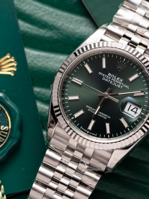 Đồng Hồ: Rolex Datejust 126234 36mm Mặt Số Mint Green