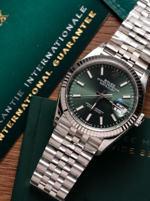 Đồng Hồ: Rolex Datejust 126234 36mm Mặt Số Mint Green